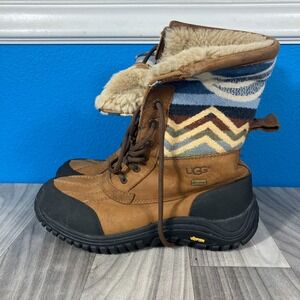 UGG ADIRONDACK PENDLETON CHESTNUT Bella Boot US 9